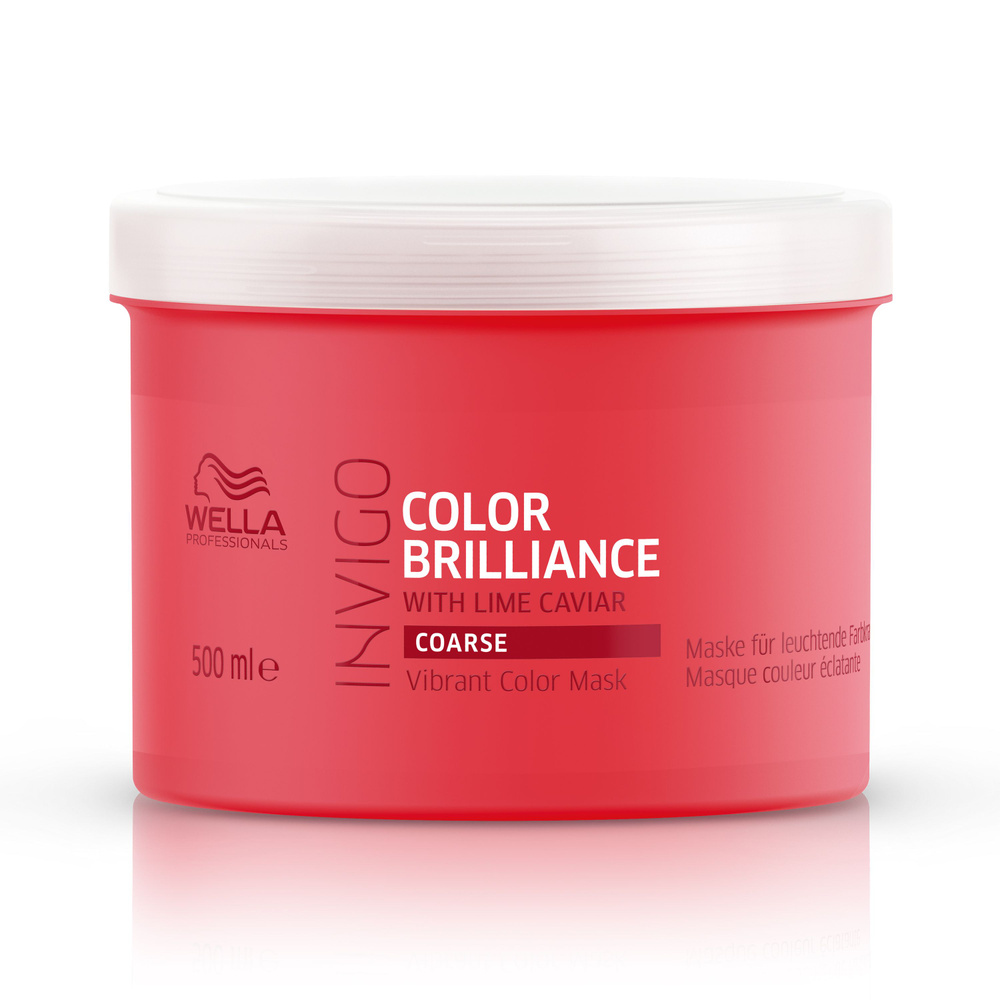 Маска-уход для защиты цвета окрашенных жестких волос Wella INVIGO Color Brilliance, 500 мл  #1