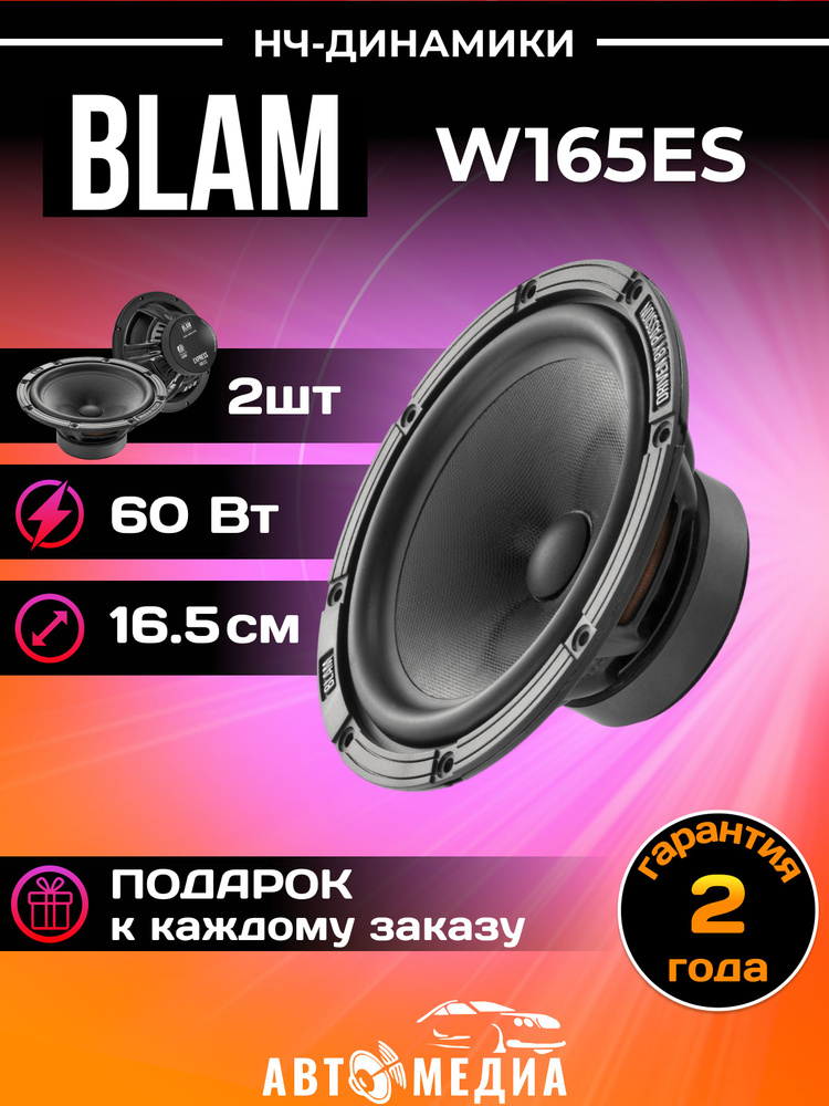 Акустическая система BLAM W165 ES мидбас 16,5 см./комплект 2 шт.  #1