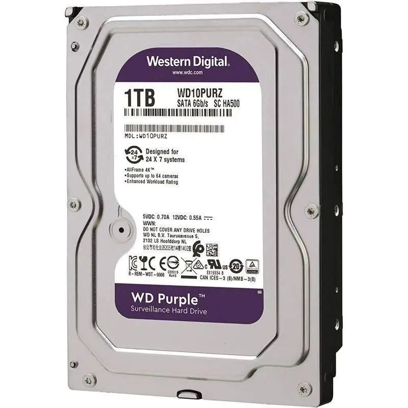 Western Digital 1 ТБ Внутренний жесткий диск (WD10PURZ)  #1