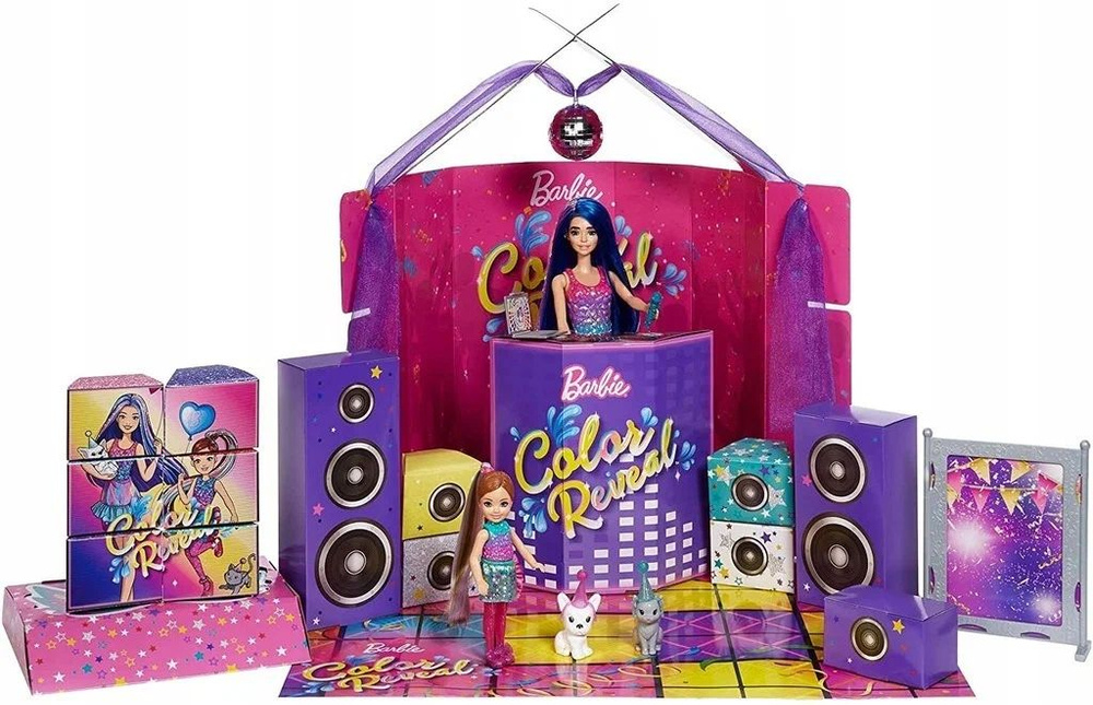 Кукла Барби Большой набор для вечеринки Barbie Color Reveal GXJ88 #1