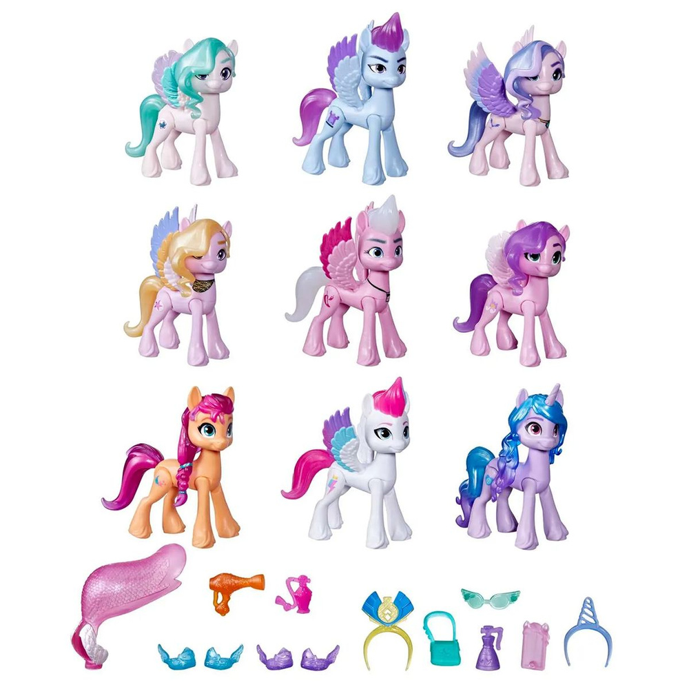 Игровой набор фигурок My Little Pony Сияющие сцены 9 пони #1