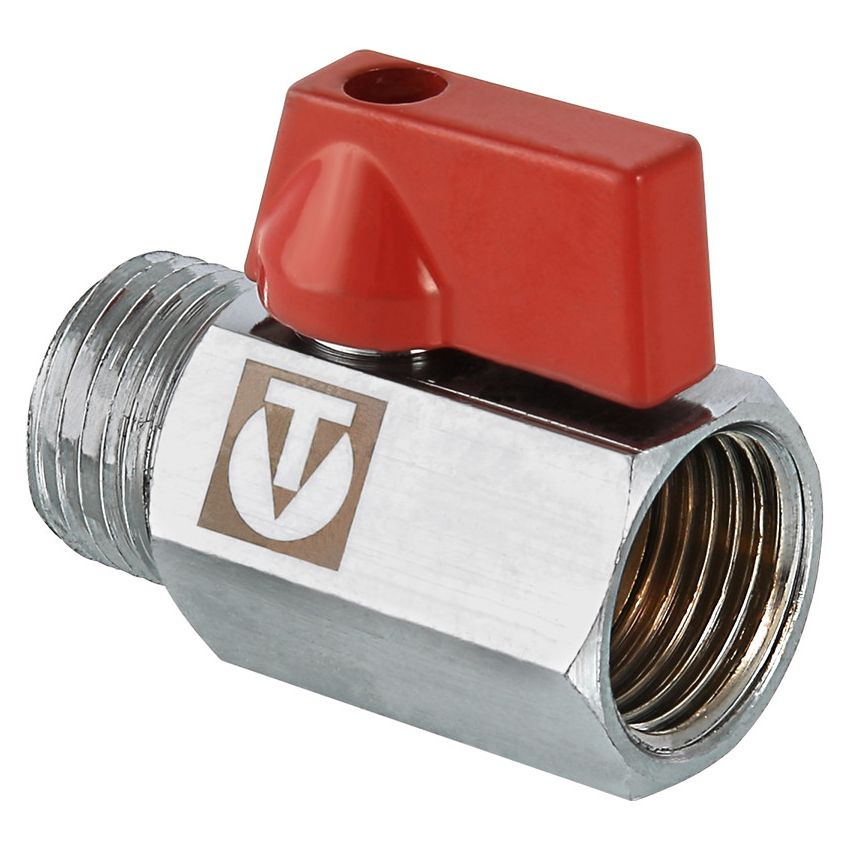 Кран шаровой 1/2" ВН.-НАР. VALTEC BASE MINI, VT.331.N.04. Комплект 6 шт. #1