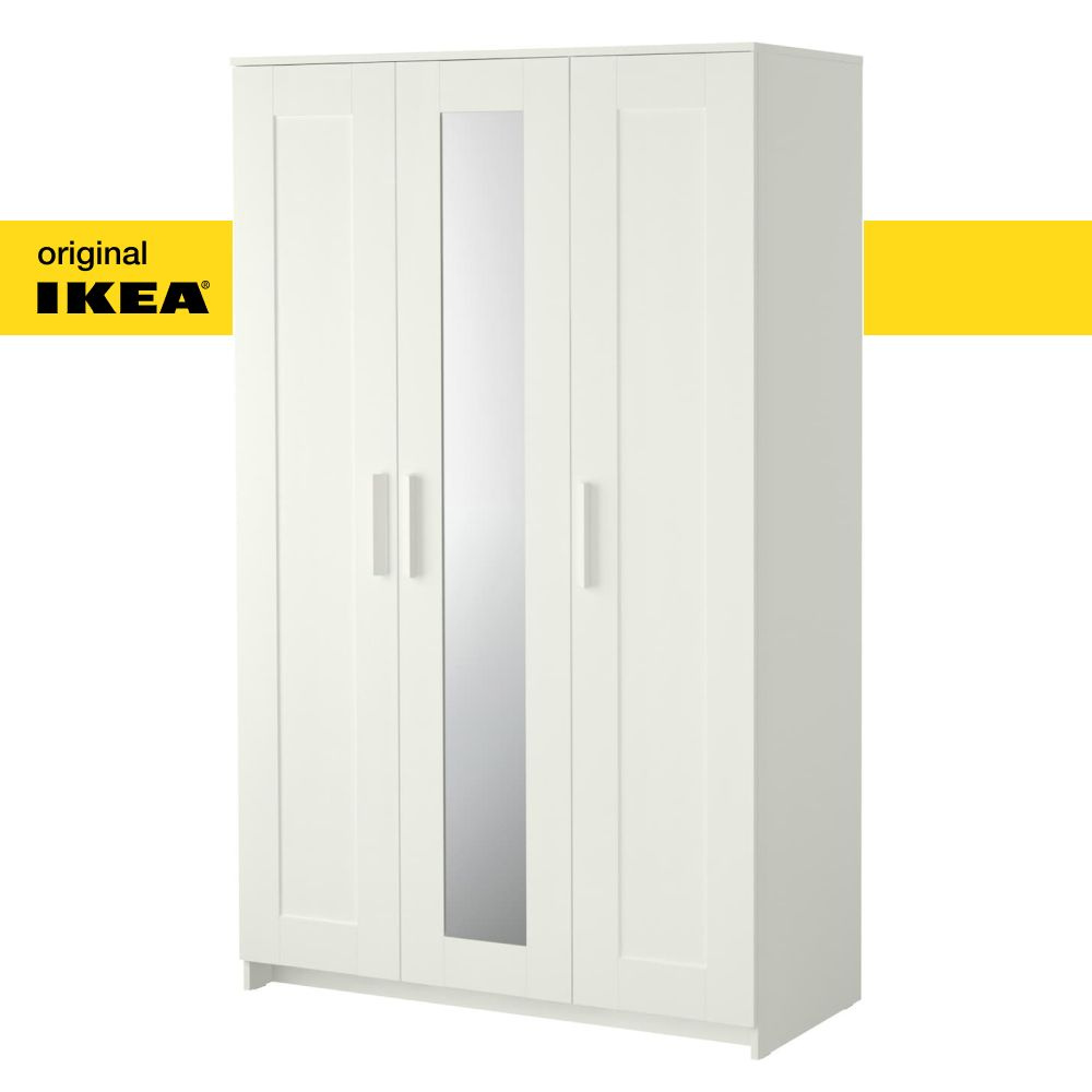 IKEA Шкаф распашной BRIMNES, 117х50х190 см #1