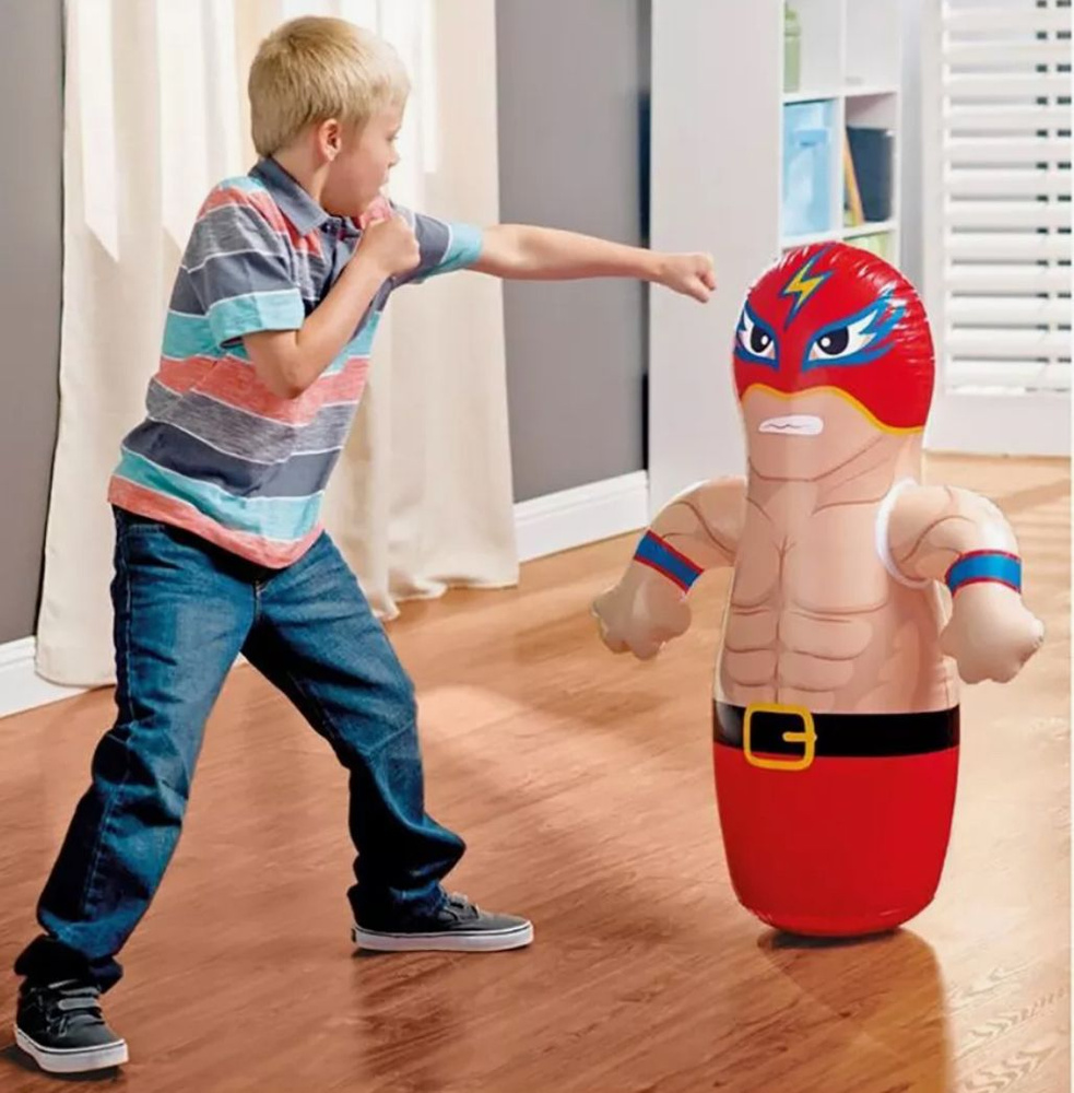 Боксерская груша надувная детская "Забавный Ниндзя" неваляшка, от 3 лет.  #1
