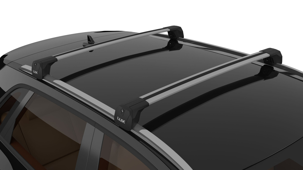 Багажная система LUX SCOUT-2 для Kia Carnival III с интегрированными рейлингами универсальная с дугами #1