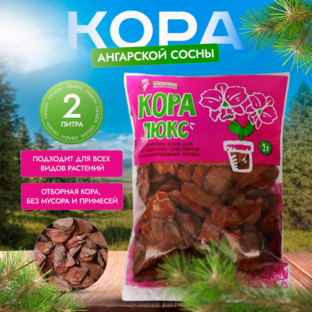 Кора отборная ангарской сосны ЛЮКС 2 л. #1