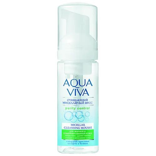 Мусс мицеллярный Aqua Viva жирной и комбинированной кожи, средство для умывания лица, пенка 150 мл  #1