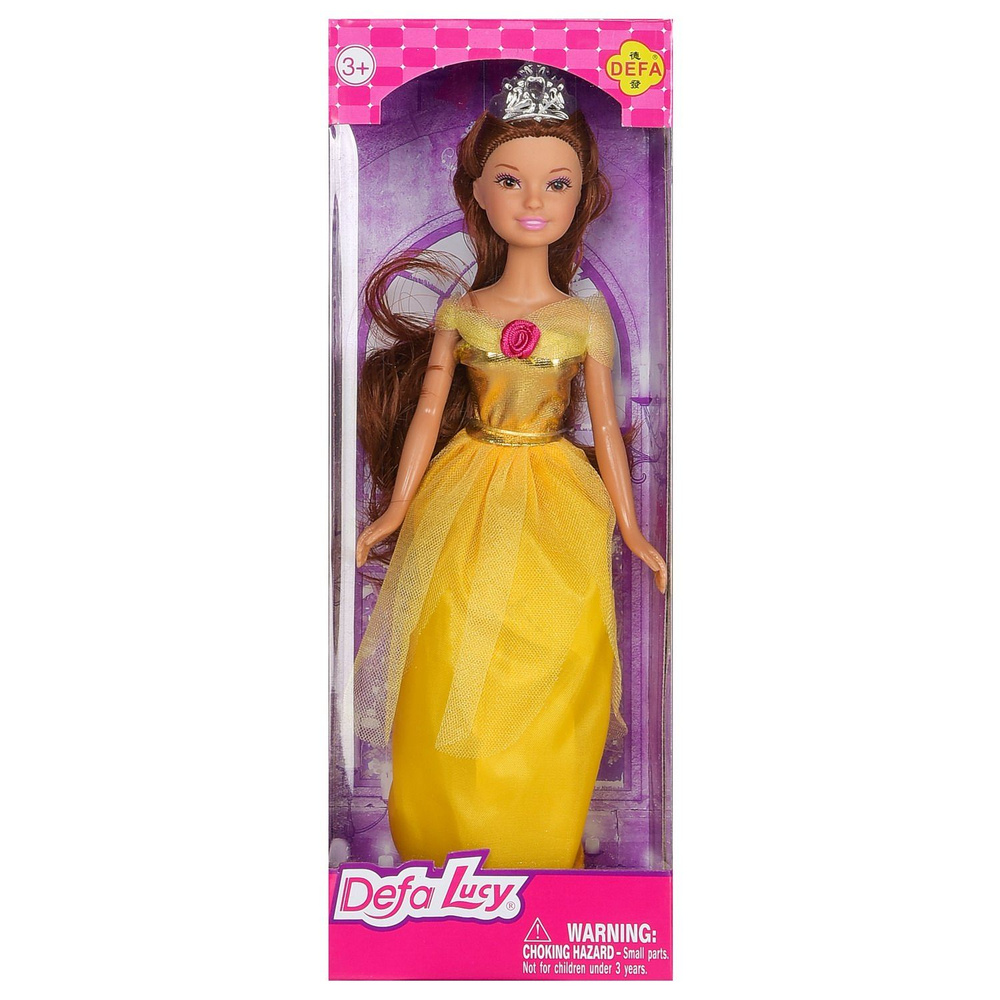 Кукла Defa Lucy Любимая принцесса в желтом платье 22 см #1