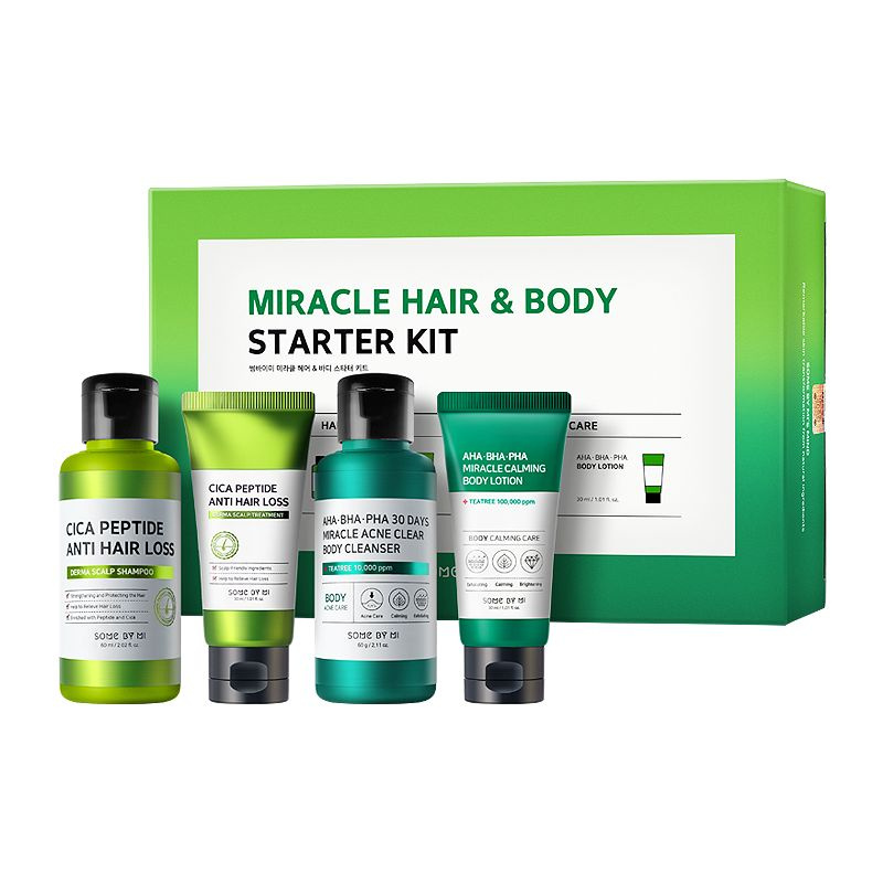 Набор миниатюр для тела и волос SOME BY MI MIRACLE HAIR & BODY STARTER KIT(4components)  #1