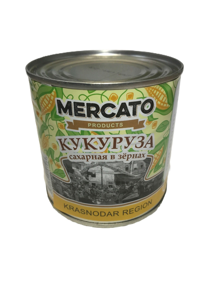 Кукуруза сладкая в зернах Mercato 400 г / 2 банки / ГОСТ #1