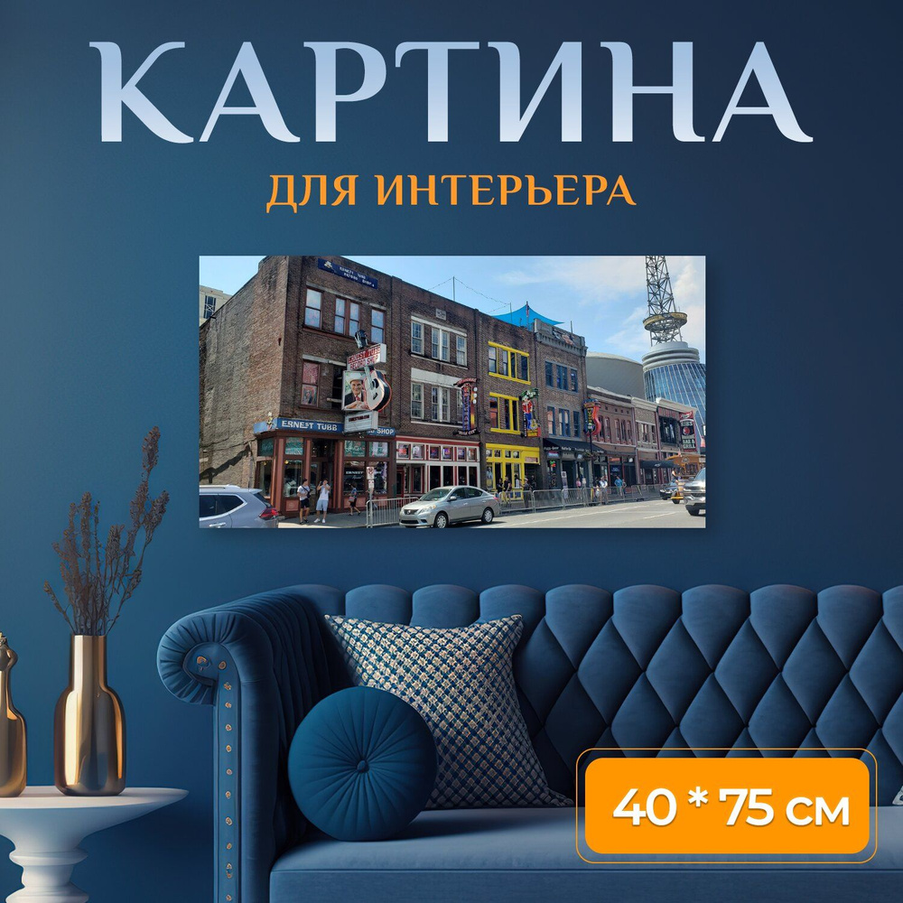 LotsPrints Картина "Строительство, красочные здания, город 98", 75 х 40 см  #1