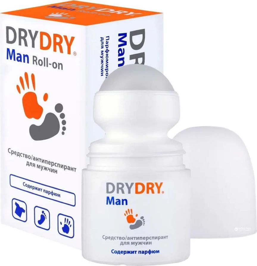 Дезодорант мужской Dry Dry / Драй Драй Men при нормальном и обильном потоотделении, антиперспирант шариковый, #1