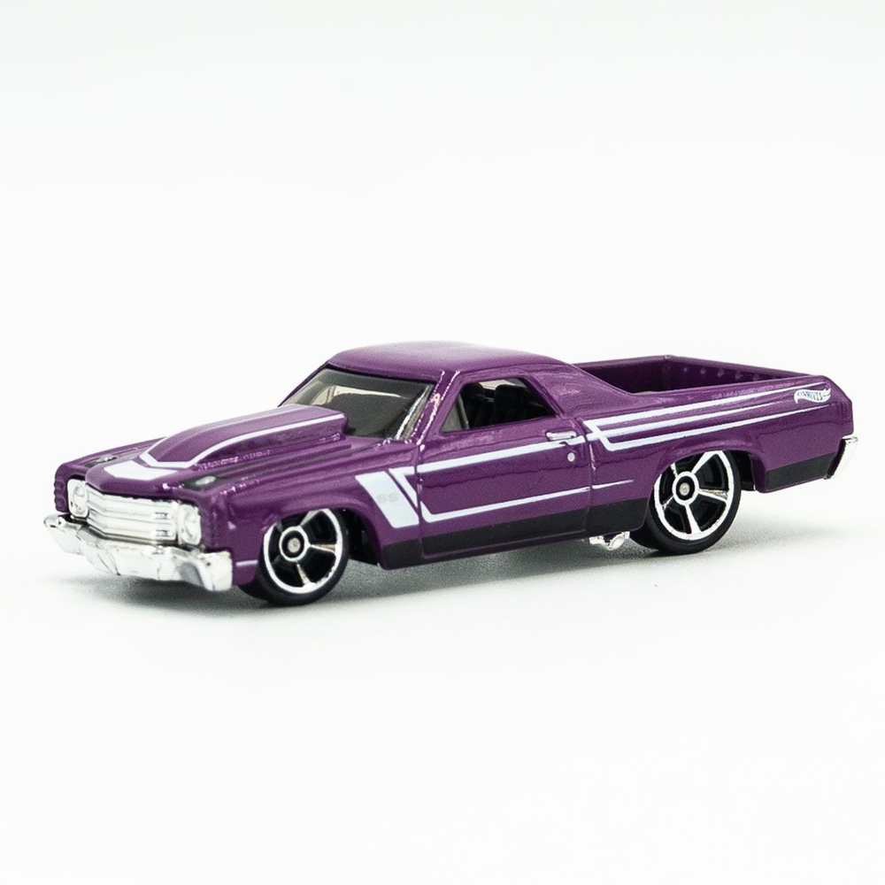 Машинка Hot Wheels БАКЛАЖАНОВЫЙ МОНСТР 71 El Camino Purple Новинка. Case F 2024  #1