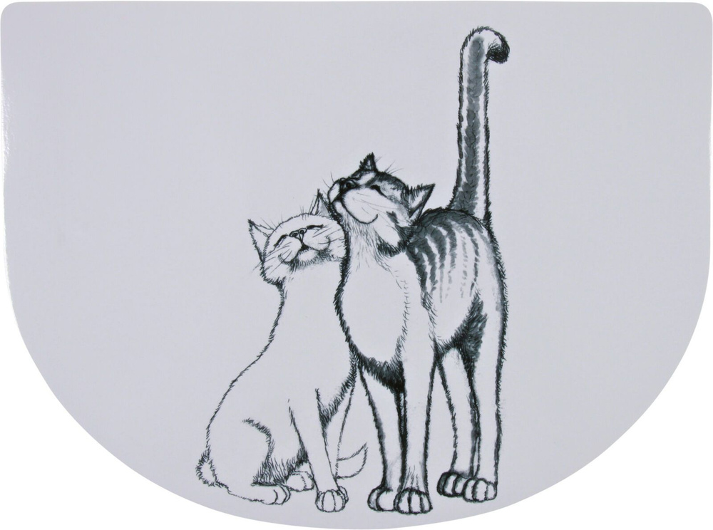 Подложка под миску "TRIXIE" для кошек, 40x30 см, белый #1