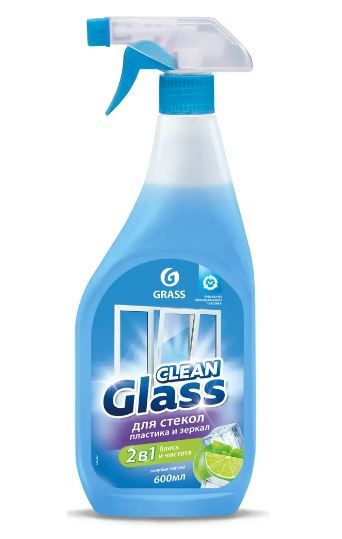 Средство для мытья окон, стёкол и зеркал GRASS Clean Glass Голубая лагуна 600мл  #1