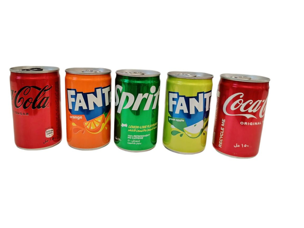 Набор газированных напитков Fanta, Coca-Cola, Sprite, (р. Ирак), ( 5 шт. по 160 мл)  #1