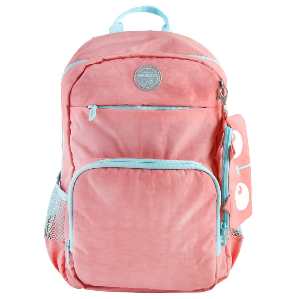 Рюкзак спинка эргономичная, 1 отделение, 40*26*12 см, розовый Grizzly RG-164-3  #1