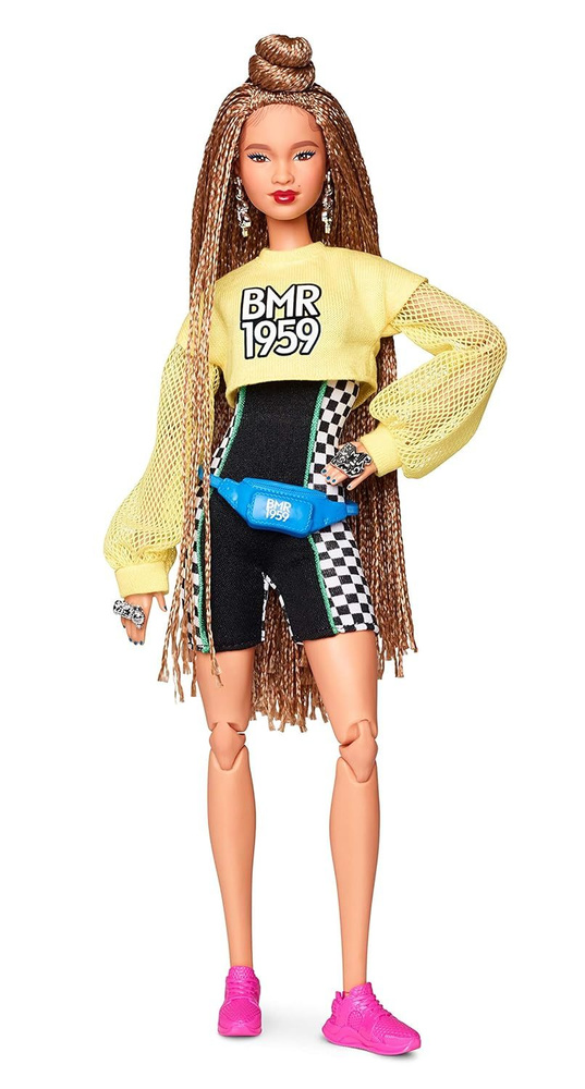 Кукла Barbie BMR1959 Латиноамериканка, Барби Bike Shorts, Romper & Cropped Sweatshirt GHT91  #1