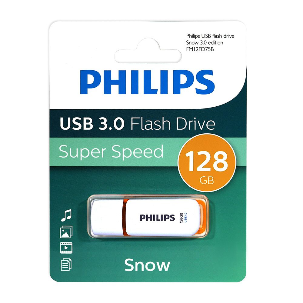 Флеш накопитель 128GB PHILIPS SNOW3.0 128GB, USB 3.0 #1