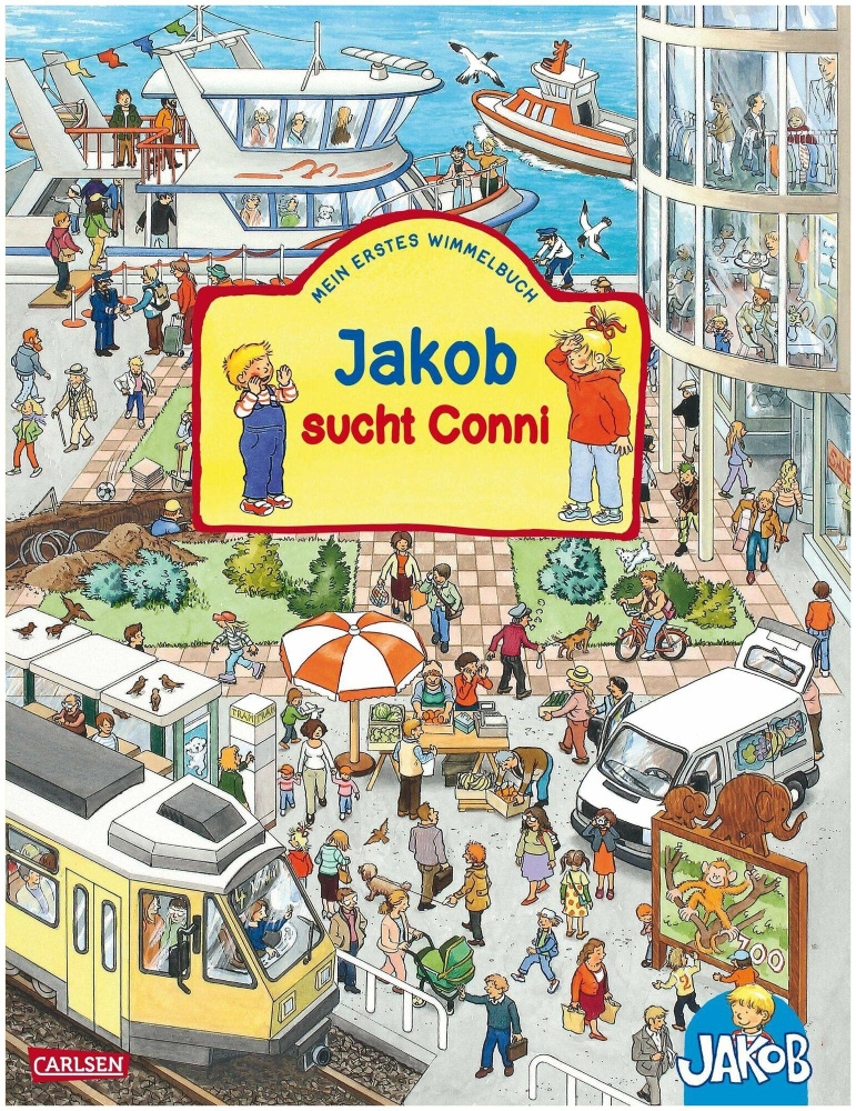 Viele bunte Sachen suchen mit Jakob und Conni: Jakob sucht Conni (Pappenbuch) #1