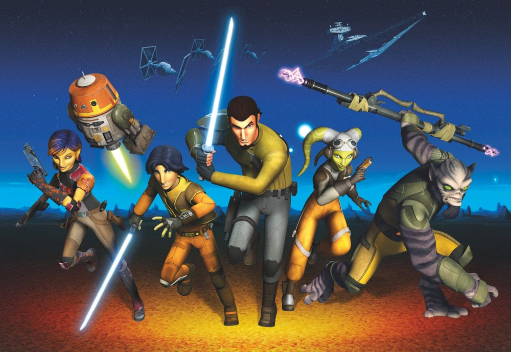 Фотообои "Star Wars Rebels Run" 368 на 254см #1