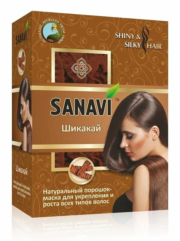 Sanavi Ayurveda Порошок для волос, Шикакай, 100гр #1