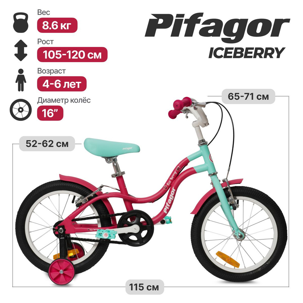 Велосипед Pifagor IceBerry 16 #1