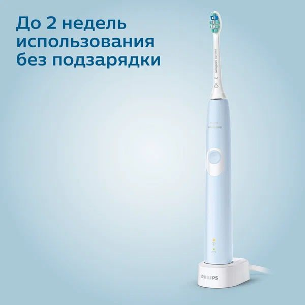 Philips Электрическая зубная щетка Зубная щетка HX6803/04 Sonicare ProtectiveClean 4300, голубой  #1