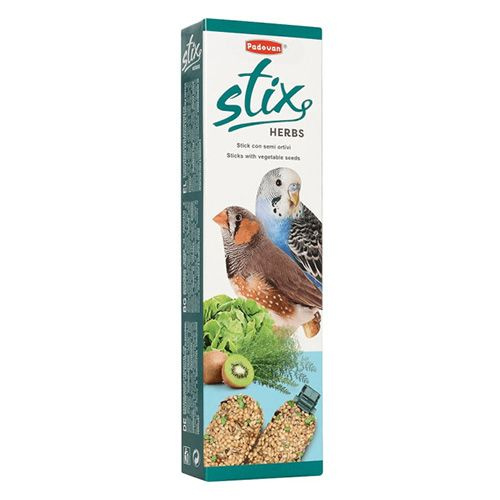 Padovan Stix Herbs / Лакомство Падован для Попугаев и Экзотических птиц Палочки Антистрессовые с травами, #1