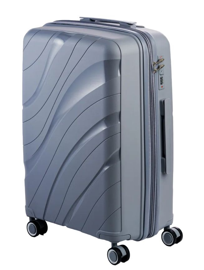 Impreza чемодан для туризма и путешествий (9001), размер L, светло-серый  #1