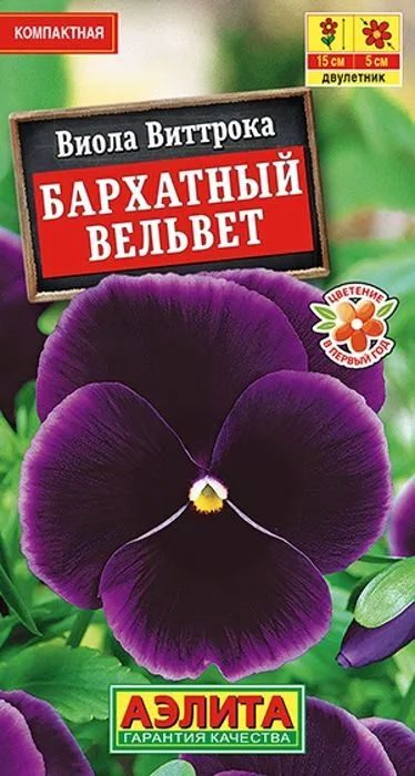 Семена Виола Бархатный вельвет (0,1 г) - Агрофирма Аэлита #1