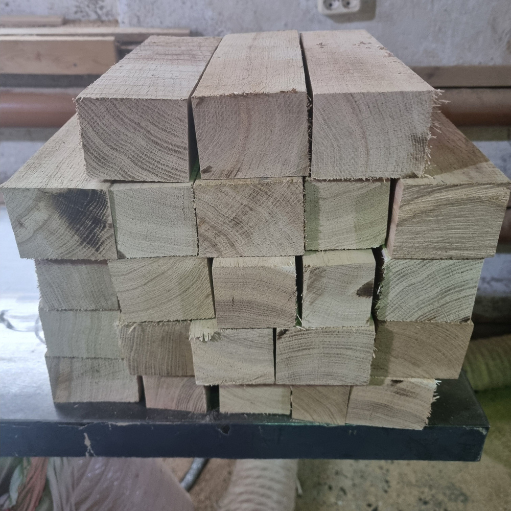 Бруски деревяные дуб (10кг) длина (28-35*4-9)см(камерная сушка)  #1