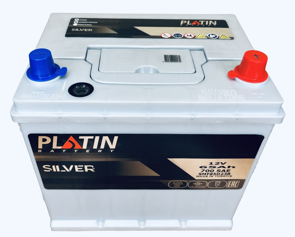 Аккумулятор автомобильный Platin Silver Asia 65 Ач 670 A о.п. SMF 85D23L 232х173х225  #1