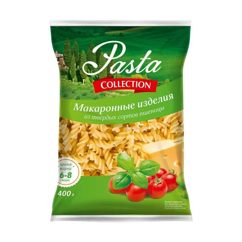 Макароны, Pasta collection, спираль, 400 г- 5 пачек #1