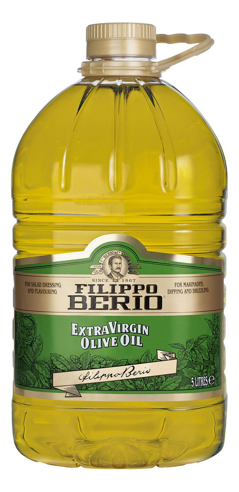 Масло оливковое Filippo Berio Extra Virgin нерафинированное, 5л #1