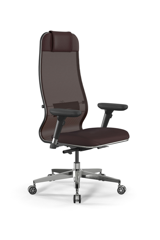 Кресло компьютерное Метта Comfort ARM темно-коричневый #1