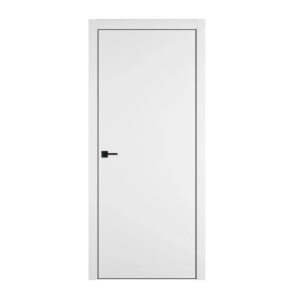 Дверь URBAN Z / EMALEX ICE / BLACK EDGE с врезкой под петли AGB (800x2000) + коробка + 5 наличников  #1