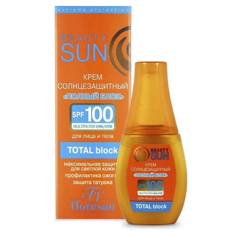 Флоресан Beauty Sun Солнцезащитный крем Полный блок SPF 100 75 мл  #1