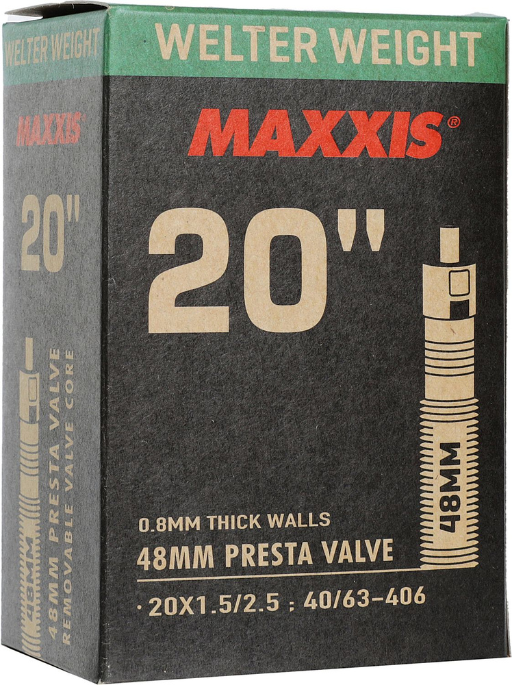 Велокамера Maxxis Welter Weight 20X1.5/2.5 Авто 48 мм #1