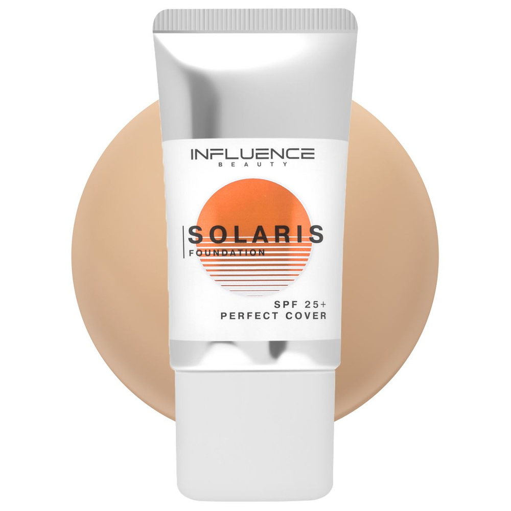 Influence Beauty Тональный крем основа под макияж Solaris SPF25, тон 03 medium / бежевый  #1