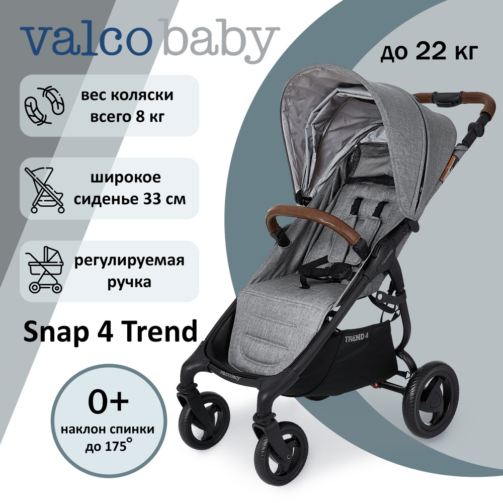 Прогулочная коляска Valco Baby Snap 4 Trend, цвет: Grey Marle #1