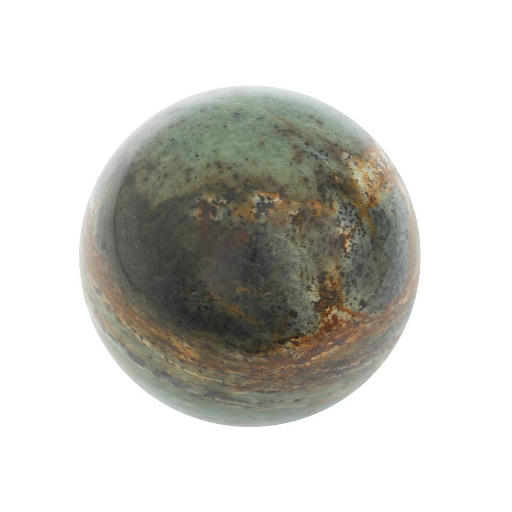 Шар 7,5 см камень офиокальцит / шар декоративный / сувенир из камня  #1