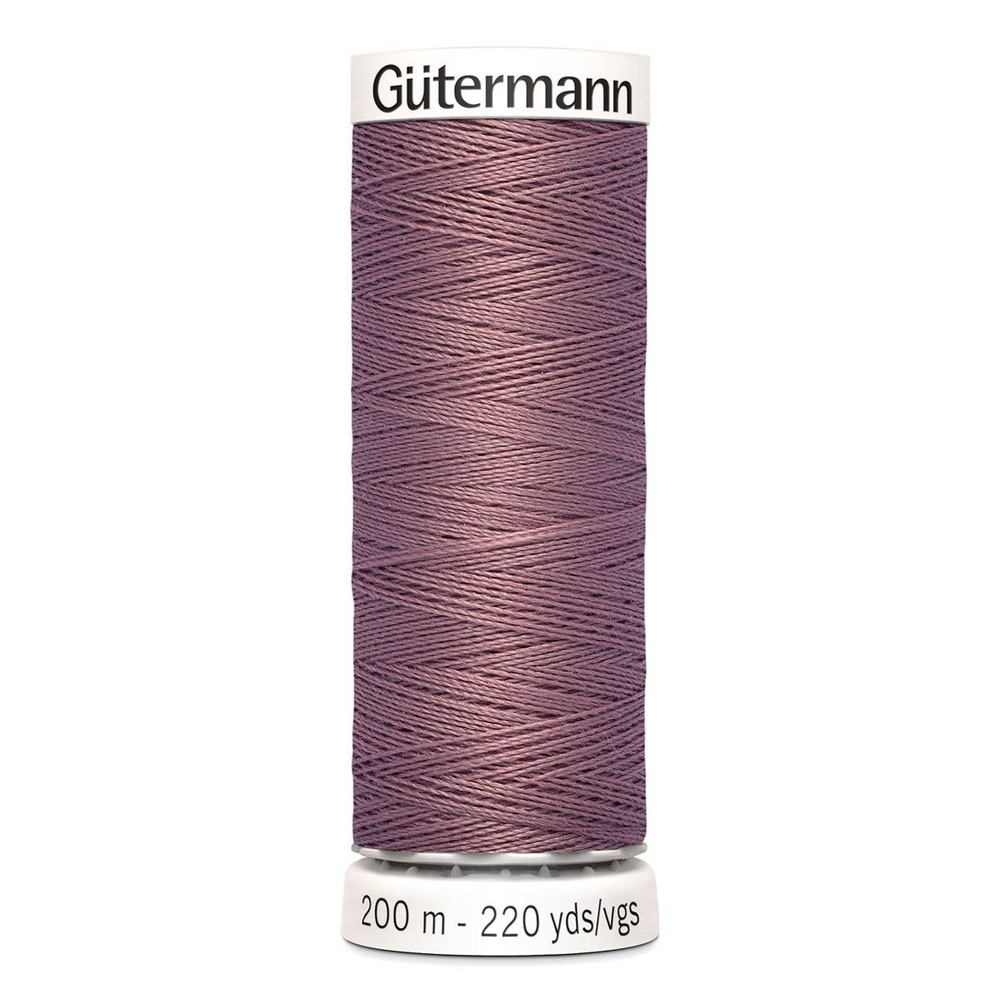 Нить Gutermann, Sew-All 100/200м для всех материалов, 100% п/э, цвет 52 старая роза  #1