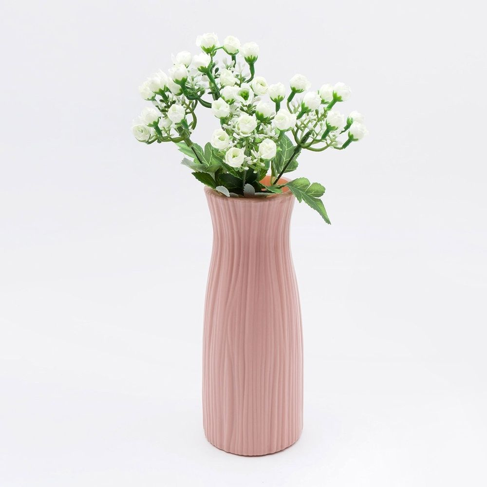 Декоративный букетик АЙРИС роз, 28 см, белый, 1 шт (HY125-21138D)  #1