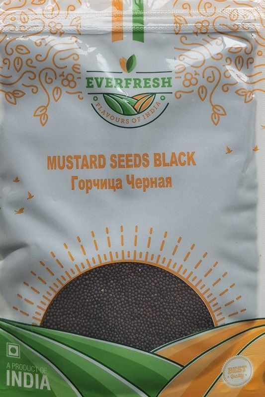 MUSTARD SEEDS BLACK, Everfresh (ГОРЧИЦА ЧЁРНАЯ, Эверфреш), 100 г. #1