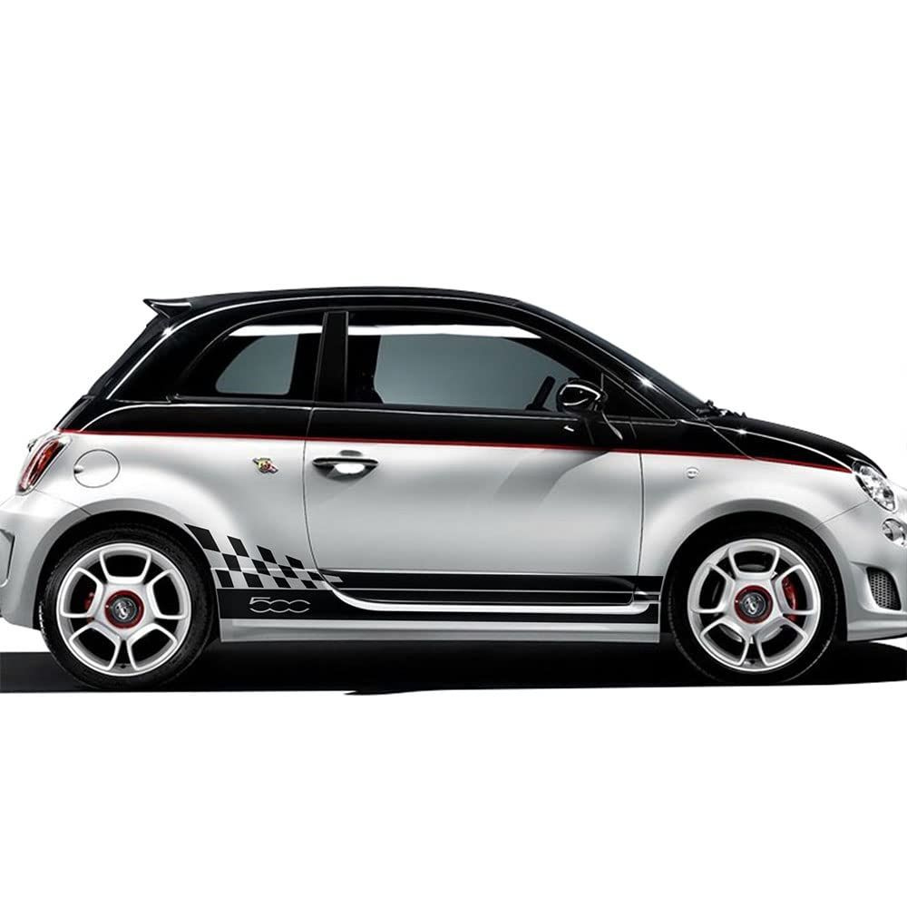 Fiat Abarth 500 2008 - 2022 Наклейки боковые двери #1