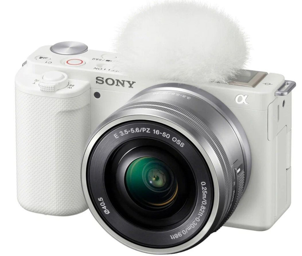 Беззеркальный фотоаппарат Sony ZV-E10 Kit 16-50mm, белый #1