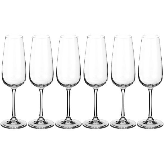 Набор бокалов для шампанского CRYSTALEX GISELLE 6шт 190мл CR190104GIS #1