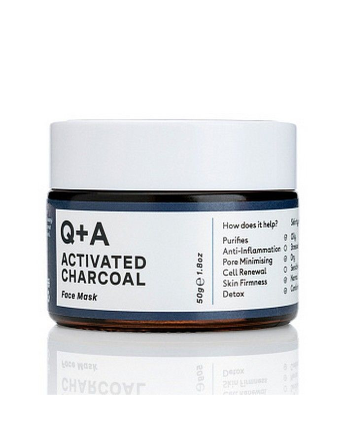 Маска для лица ACTIVATED CHARCOAL 50 гр Q+A ACTIVATED CHARCOAL Face Mask - 1 шт #1