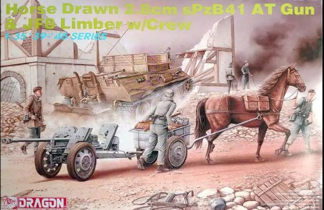 6079 1/35 Пушка Horse Drawn 2.8cm SPzB41 AT Gun & JF8 Limber #1